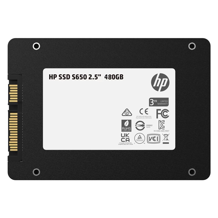 HP 480GB S650 345M9AA 560- 490MB/s SSD SATA-3 Disk