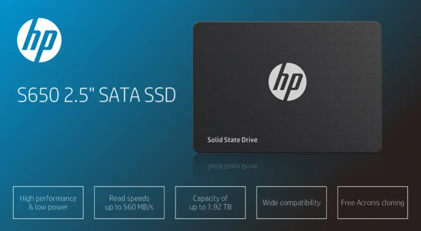 HP 480GB S650 345M9AA 560- 490MB/s SSD SATA-3 Disk