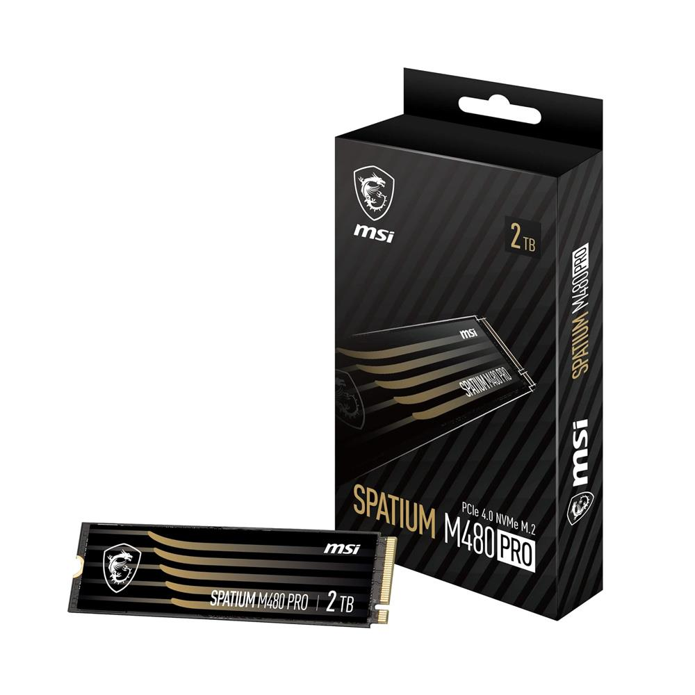 MSI 2TB SPATIUM M480 PRO 7400 7000MB/s M2 NVME GEN4 Disk Soğutuculu