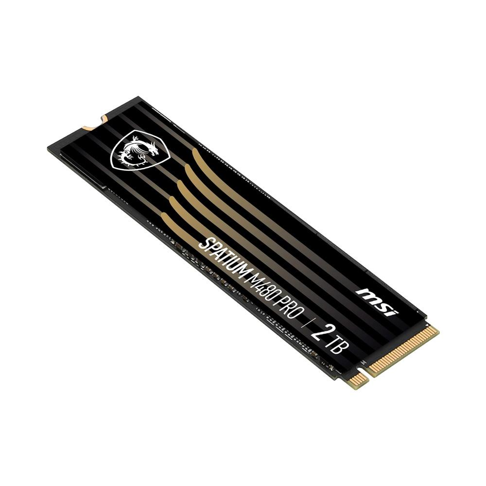 MSI 2TB SPATIUM M480 PRO 7400 7000MB/s M2 NVME GEN4 Disk Soğutuculu