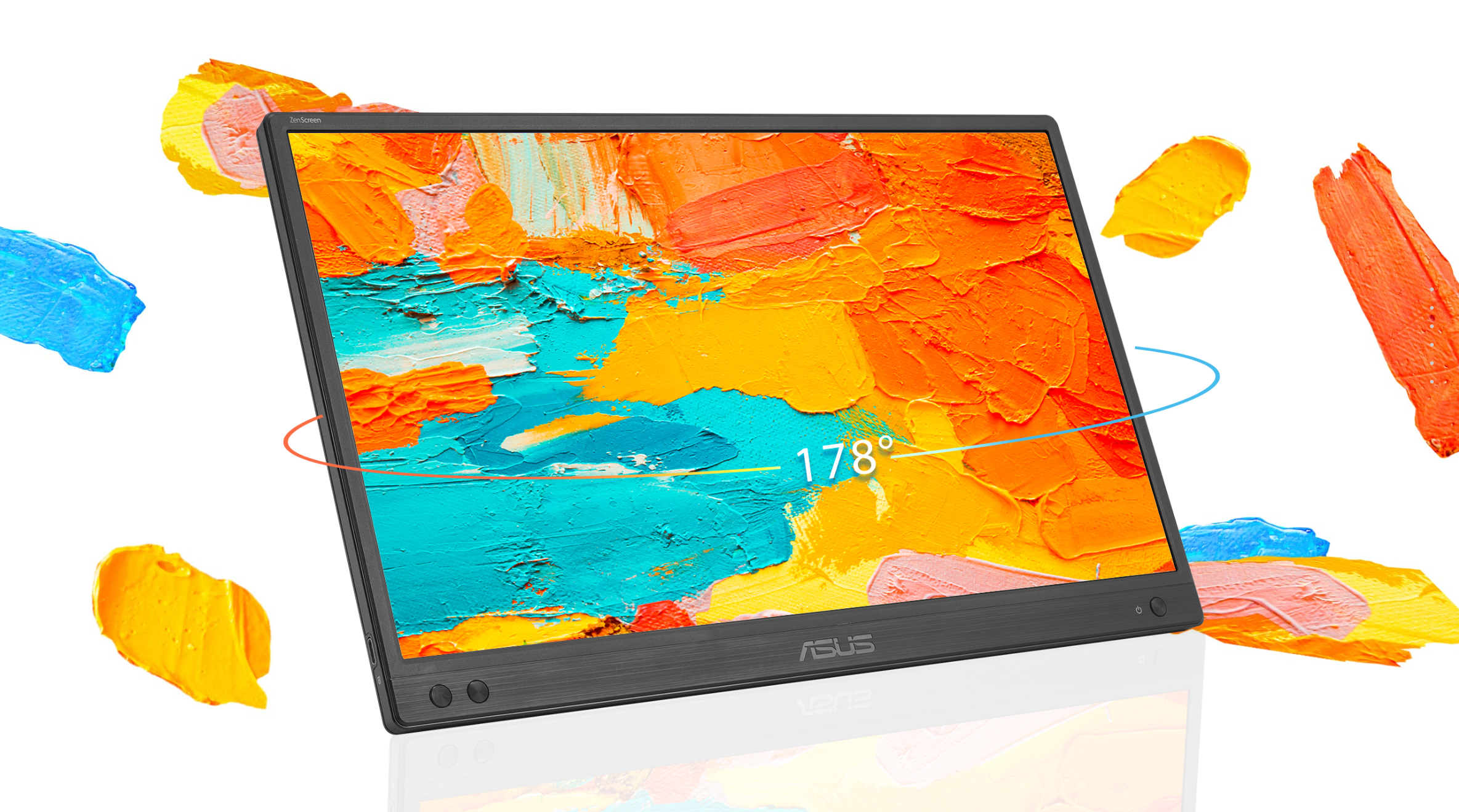 ASUS 15.6" IPS ZENSCREEN MB166CR USB-C Taşınabilir Monitör (1920 X 1080)