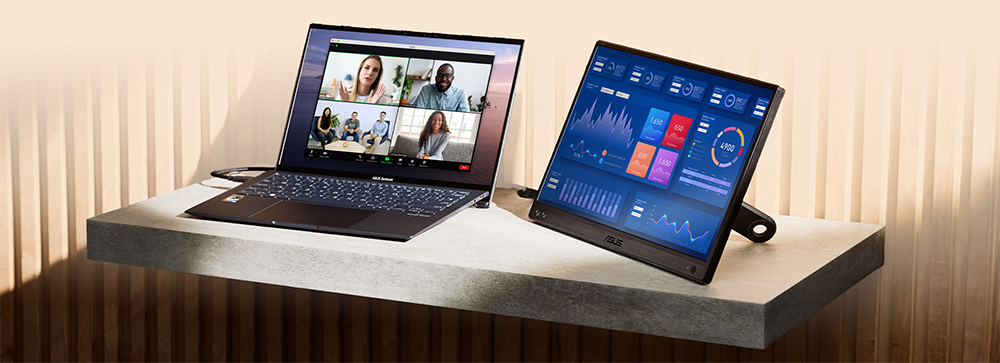 ASUS 15.6" IPS ZENSCREEN MB166CR USB-C Taşınabilir Monitör (1920 X 1080)