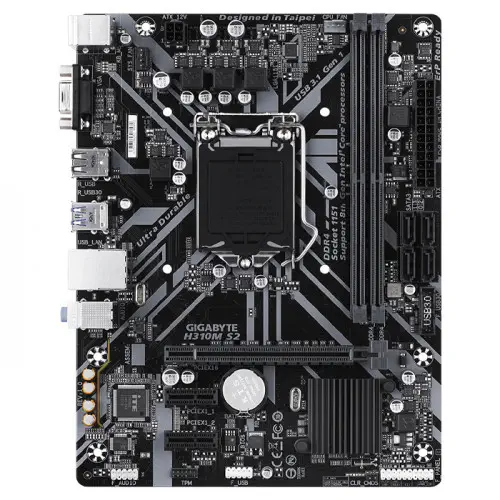 GIGABYTE H310M-S2 DDR4 SATA3 PCIe 16X v3.0 1151p v2 mATX