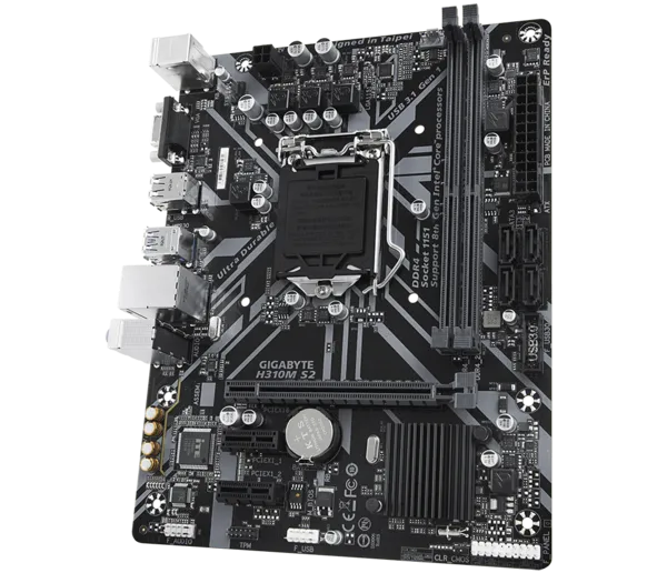 GIGABYTE H310M-S2 DDR4 SATA3 PCIe 16X v3.0 1151p v2 mATX