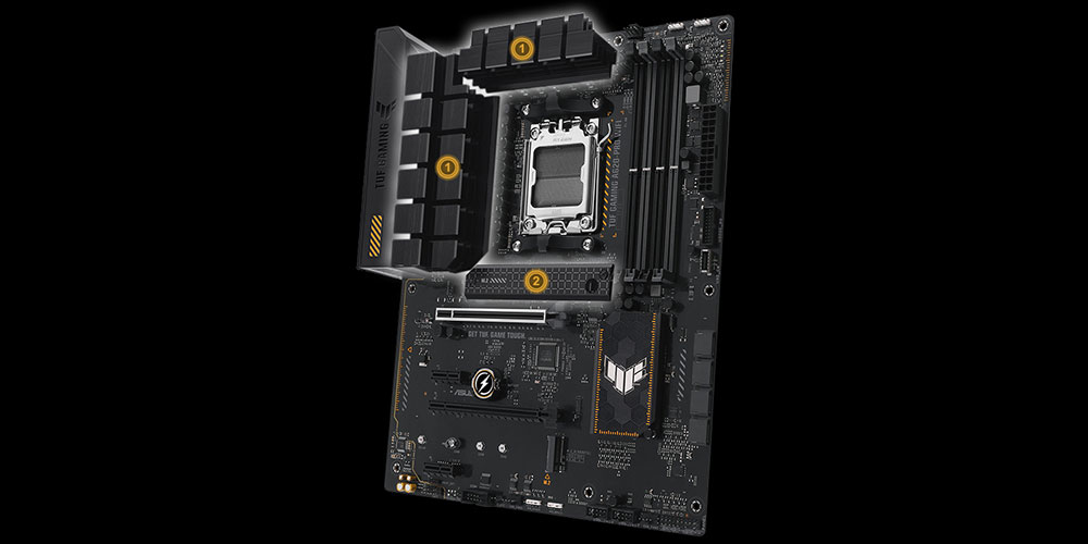 ASUS TUF A620-PRO GAMING WIFI-6 DDR5 HDMI DP PCIE 4.0 AM5 ATX