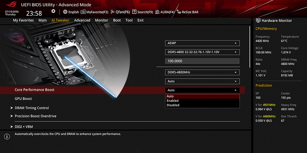 ASUS ROG STRIX B850-E GAMING WIFI-7 DDR5 HDMI DP PCIE 5.0 AM5 ATX / 90MB1J60-M0EAY0