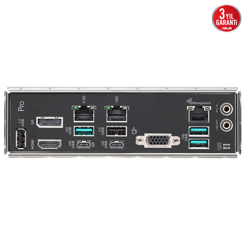 ASUS PRO WS B850-ACE SE WIFI7 DDR5 HDMI DP PCIE 5.0 AM5 ATX İş İstasyonu Anakartı
