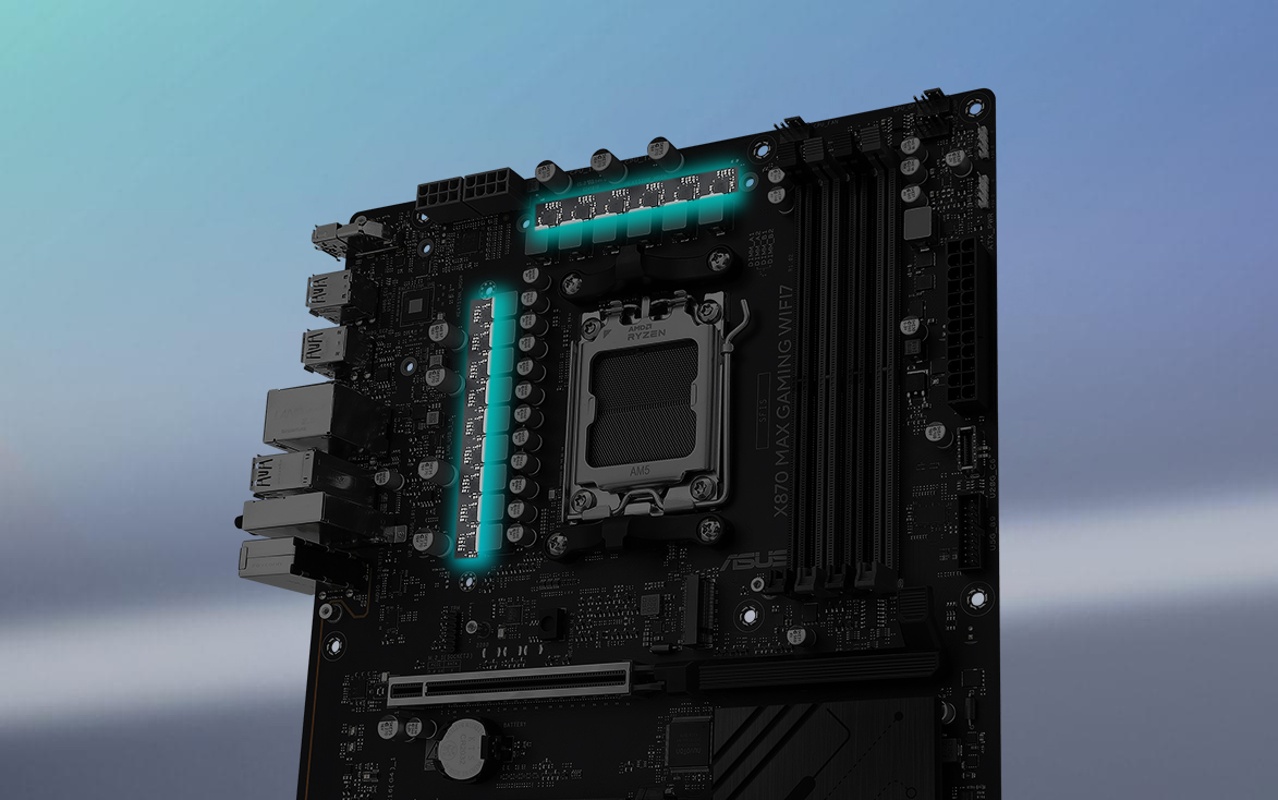 ASUS X870 MAX GAMING WIFI7 DDR5 HDMI DP PCIE 5.0 AM5 ATX