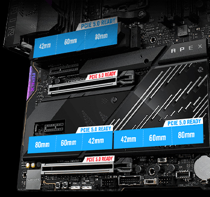 ASUS ROG CROSSHAIR X870E APEX DDR5 TYPE-C PCIE 5.0 AM5 ATX