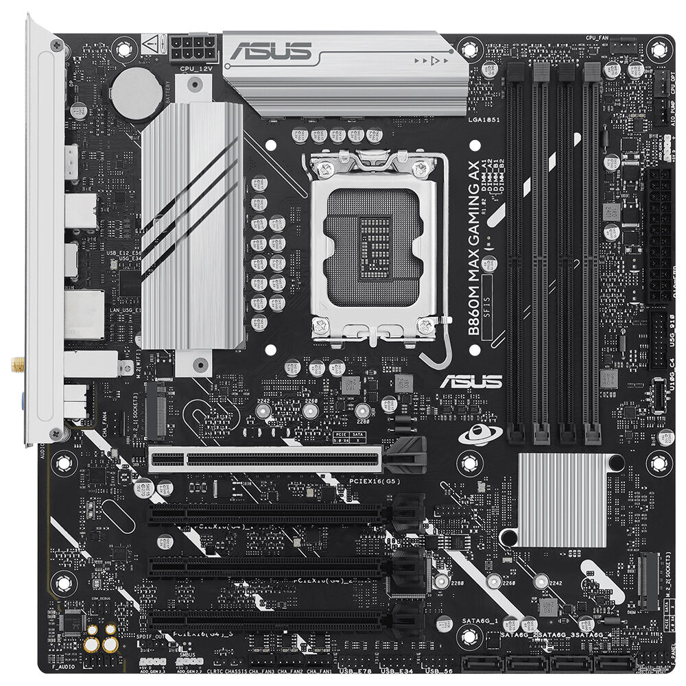ASUS B860M MAX GAMING AX WIFI6 DDR5 DP-TYPEC PCIE 5.0 1851P MATX