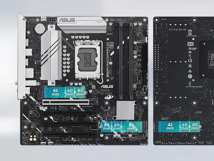 ASUS B860M MAX GAMING AX WIFI6 DDR5 DP-TYPEC PCIE 5.0 1851P MATX