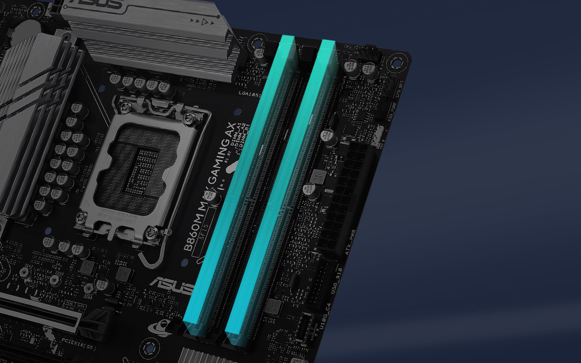 ASUS B860M MAX GAMING AX WIFI6 DDR5 DP-TYPEC PCIE 5.0 1851P MATX