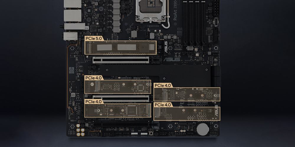 ASUS PROART Z890 CREATOR WIFI-7 DDR5 HDMI DP PCIE 5.0 1851p ATX