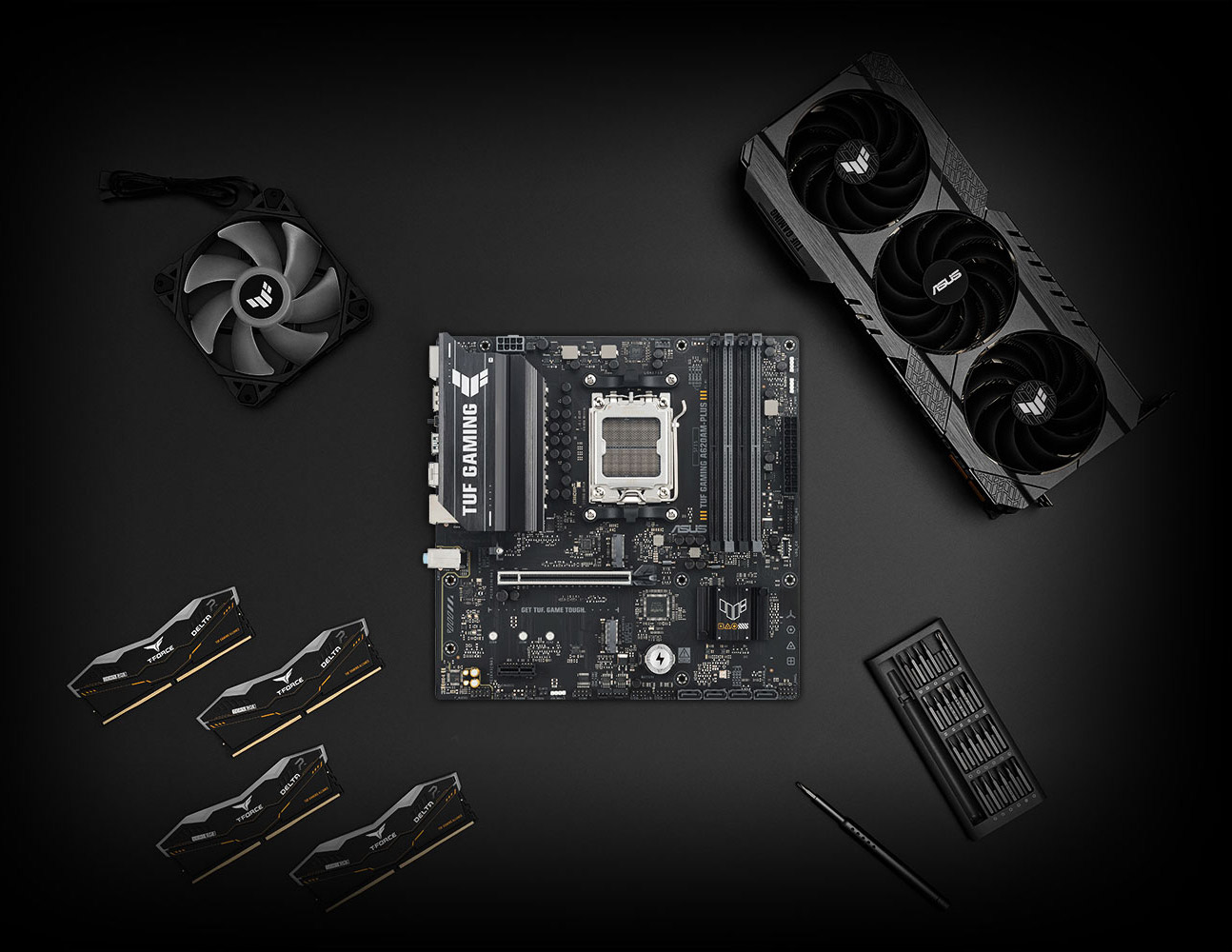 ASUS TUF GAMING A620AM-PLUS DDR5 HDMI DP PCIe 16X v4.0 AM5 mATX