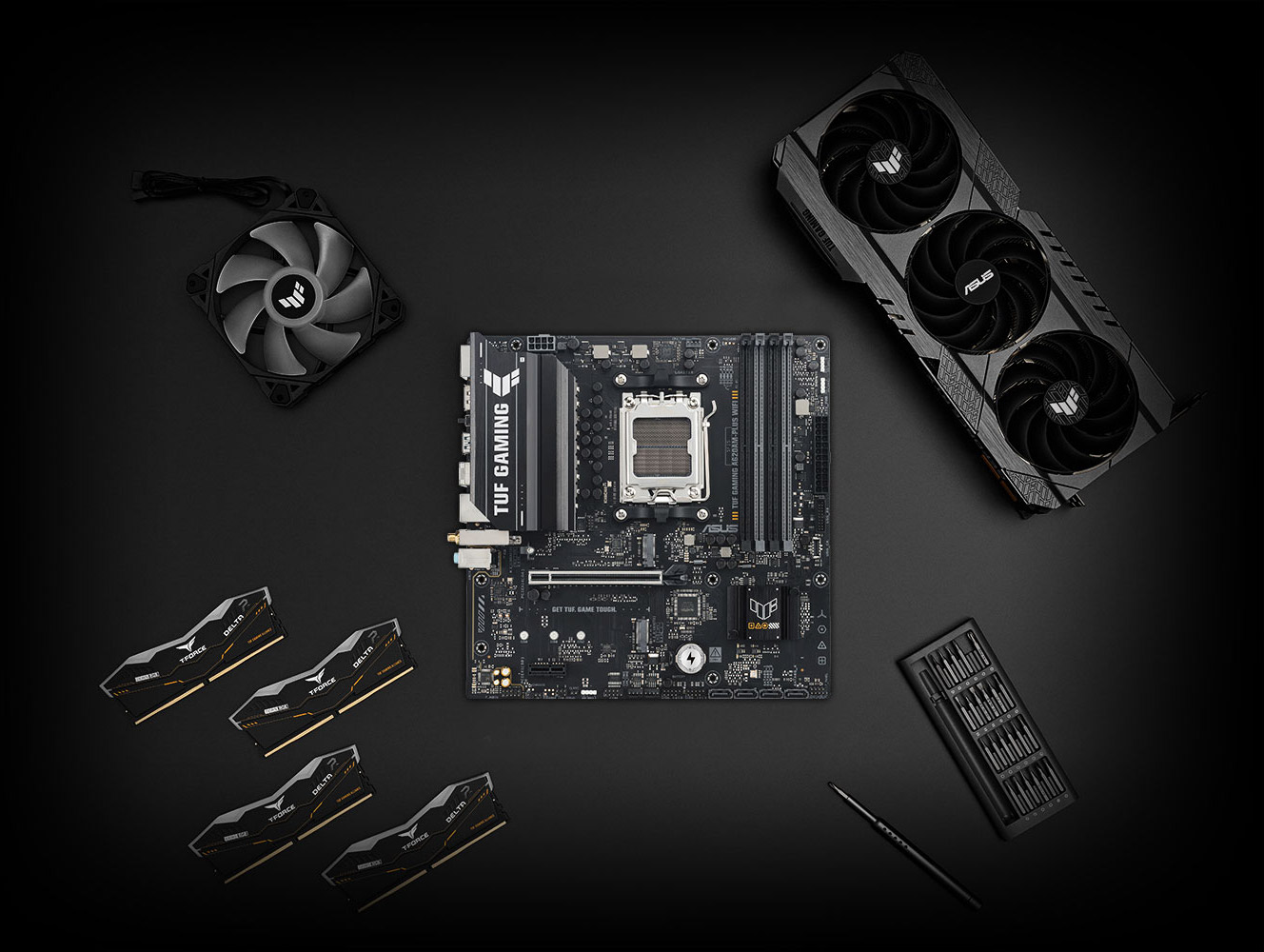 ASUS TUF GAMING A620AM-PLUS WIFI DDR5 HDMI DP PCIe 16X v4.0 AM5 mATX