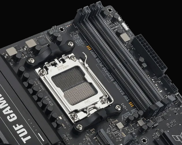 ASUS TUF GAMING A620AM-PLUS WIFI DDR5 HDMI DP PCIe 16X v4.0 AM5 mATX