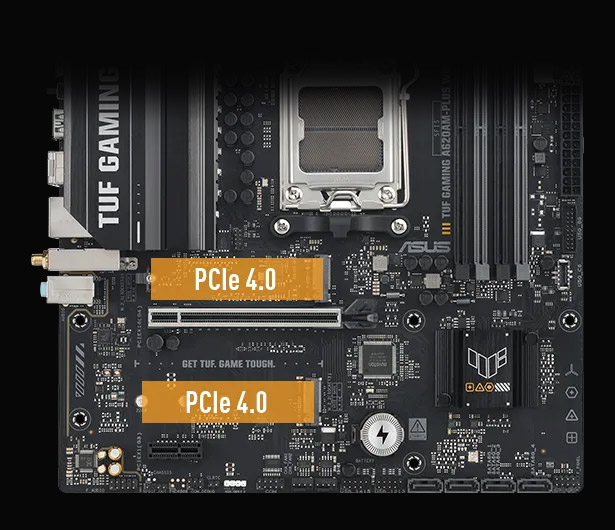 ASUS TUF GAMING A620AM-PLUS WIFI DDR5 HDMI DP PCIe 16X v4.0 AM5 mATX