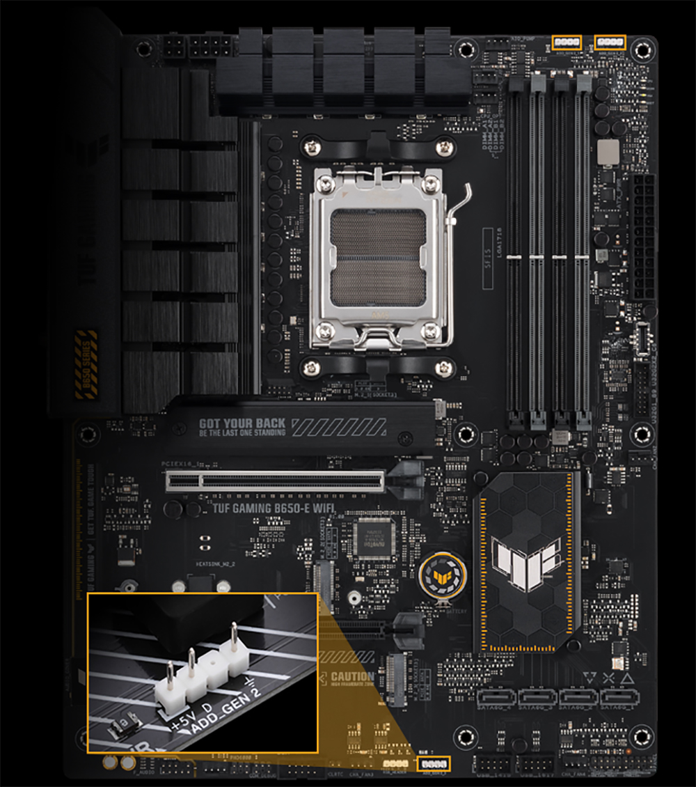 ASUS TUF GAMING B650-E WIFI-6E DDR5 HDMI DP PCIE 4.0 AM5 ATX