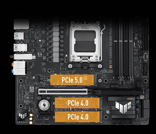 ASUS TUF GAMING B850-PLUS WIFI7 DDR5 HDMI DP PCIE 5.0 AM5 ATX