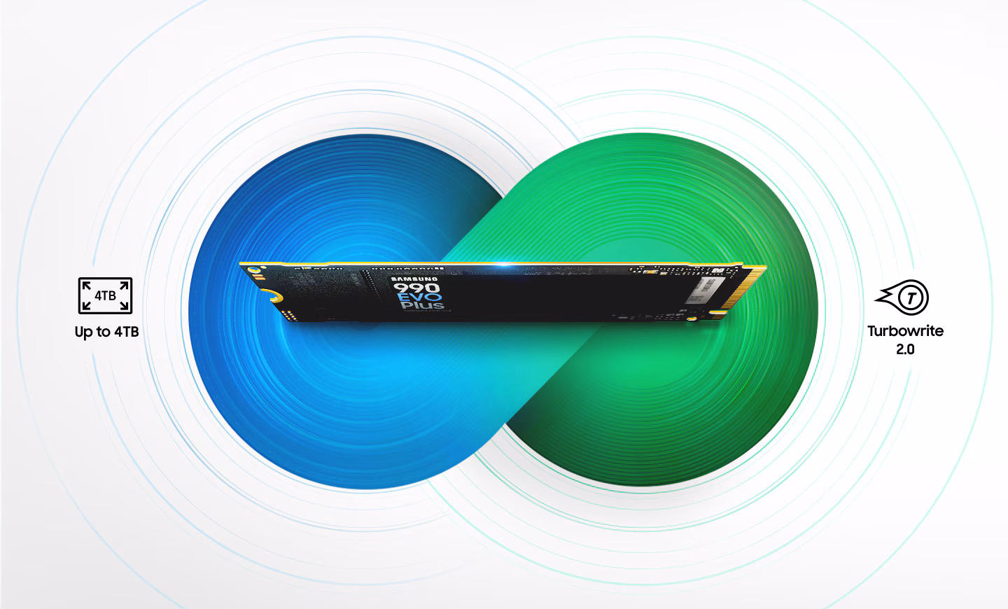SAMSUNG 4TB 990 EVO PLUS MZ-V9S4T0BW 7250- 6300MB/s M2 NVME GEN4 Disk