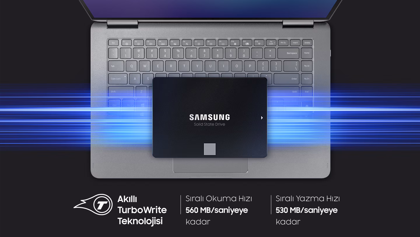 SAMSUNG 4TB 870 EVO MZ-77E4T0BW 560- 530MB/s SSD SATA-3 Disk