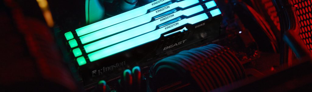 KINGSTON 16GB (2X 8GB) DDR5 5600MHZ CL36 DUAL KIT RGB PC RAM EXPO KF556C36BBEAK2-16TR