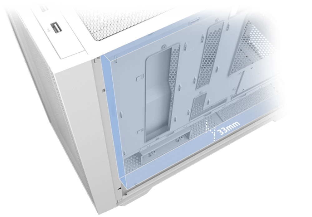 ASUS A21 PLUS GAMING FANSIZ MID-TOWER PC KASASI BEYAZ
