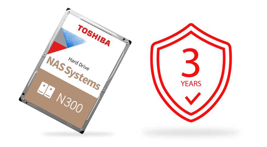 TOSHIBA 16TB N300 HDWG51GUZSVA 7200 RPM 512MB SATA-3 NAS Diski