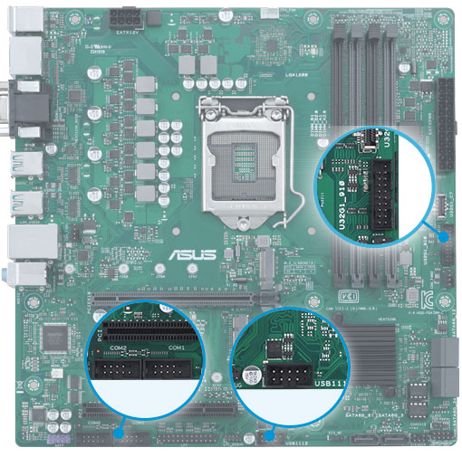 ASUS PRO H810M-C CSM DDR5 HDMI DP PCIE 4.0 1851p mATX