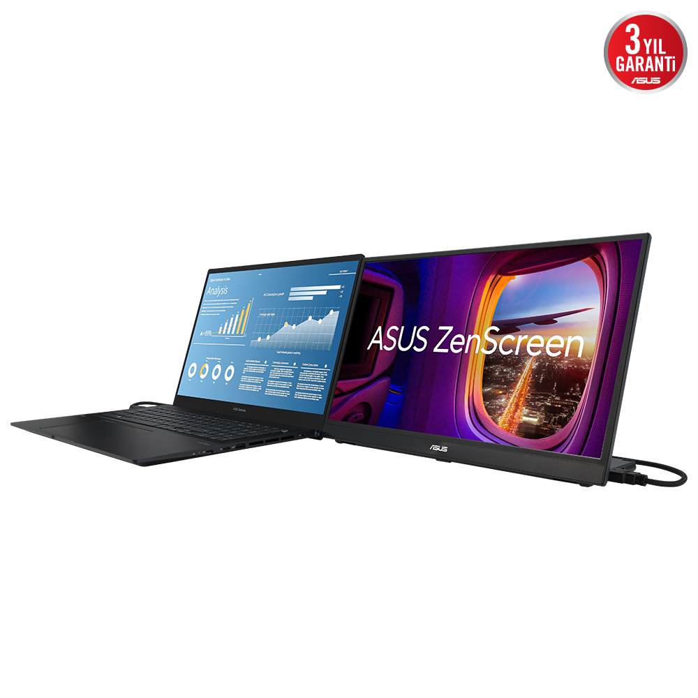 ASUS 17.3" IPS ZENSCREEN MB17AHG 5MS 144Hz HDMI TYPEC Taşınabilir Monitör 1920X1080