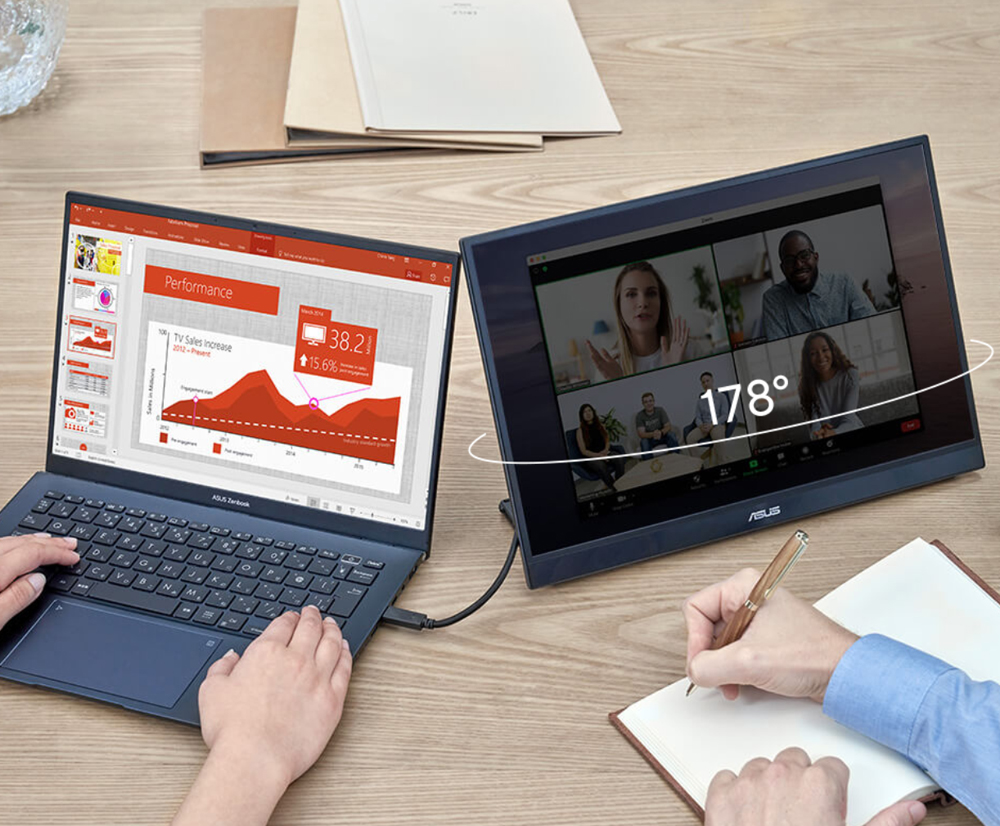 ASUS 17.3" IPS ZENSCREEN MB17AHG 5MS 144Hz HDMI TYPEC Taşınabilir Monitör 1920X1080