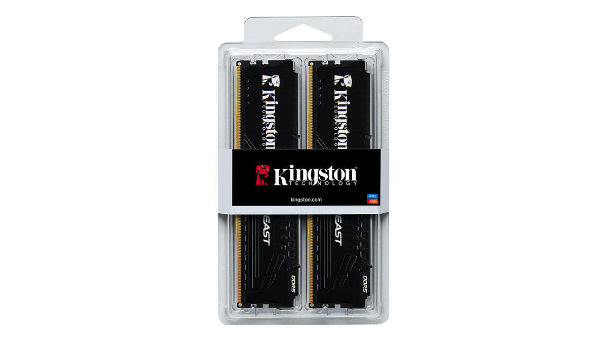 KINGSTON 16GB (2X 8GB) DDR5 5600MHZ CL36 DUAL KIT PC RAM BEAST KF556C36BBEK2-16TR