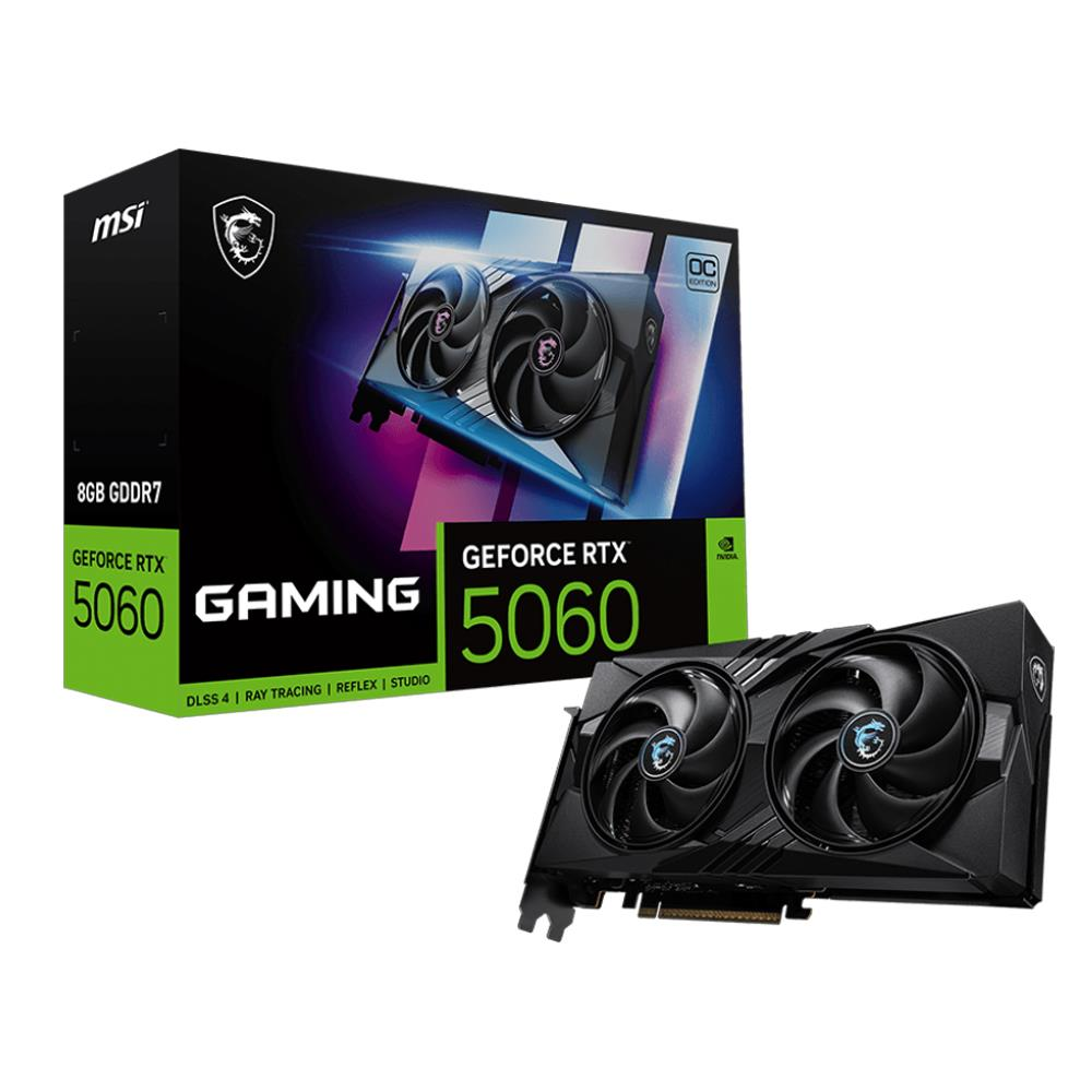 MSI RTX5060 8GB GAMING OC GDDR7 128bit HDMI DP PCIe 5.0 ikinci görünüm