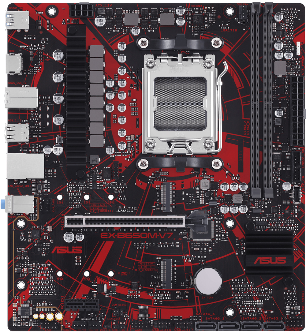 ASUS EX-B650M-V7 DDR5 HDMI PCIE 5.0 AM5 mATX