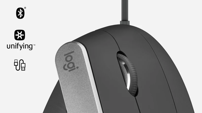 LOGITECH MX Kablosuz Dikey Siyah Mouse (910-005448)