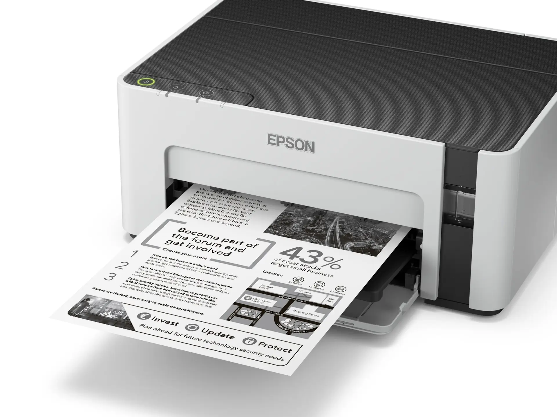 EPSON A4 Siyah M1100 Yazıcı USB 2.0,Kablosuz Tanklı / 5.000 sayfa baskı