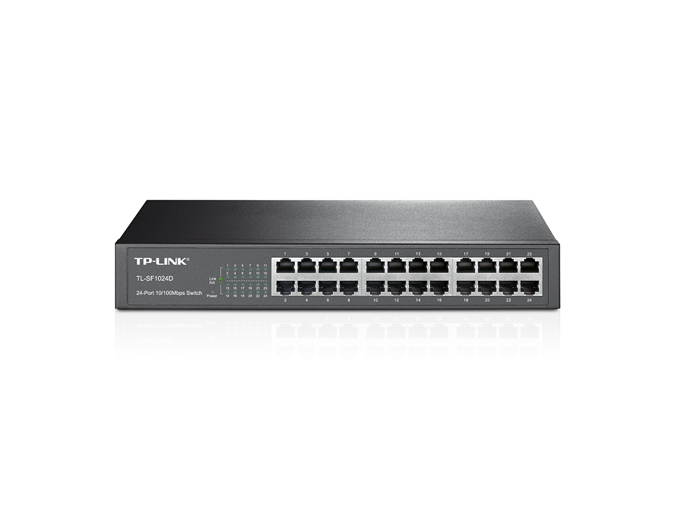 TP-LINK 24port 10/100 Yönetilemez Switch TL-SF1024D