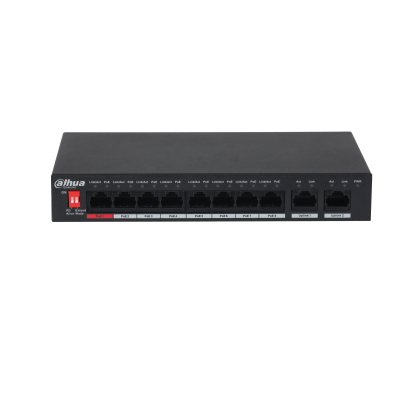 DAHUA 8port PoE 96w Gigabit Yönetilemez Switch DH-PFS3010-8ET-96