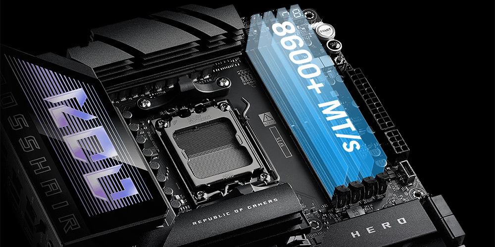 ASUS ROG CROSSHAIR X870E HERO DDR5 HDMI DP PCIE 5.0 AM5 ATX