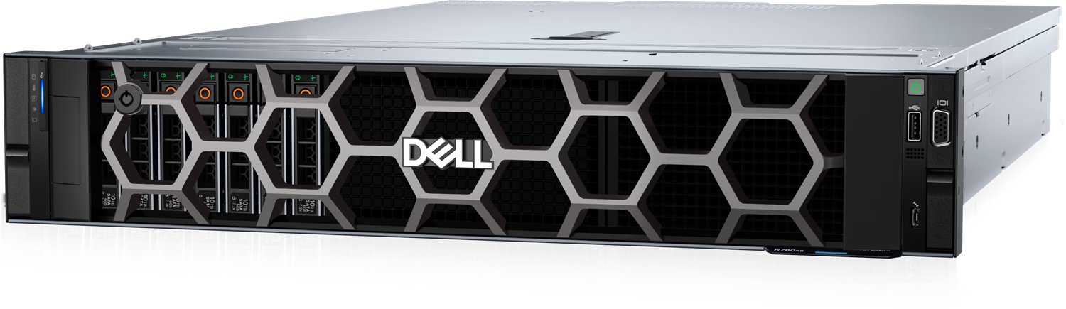 DELL POWEREDGE R760XS SPL2 SILVER 4510-32GB DDR5 RDIMM-480GB SSD-2x1100w Rack Sunucu