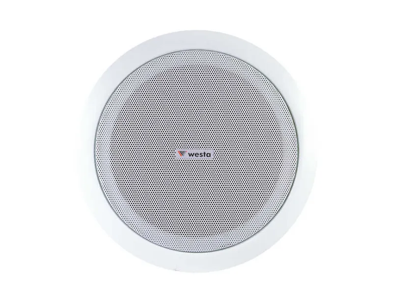 WESTA WS-2035T 8" 30W  Alçıpan Trafolu Beyaz Hoparlör