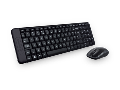 LOGITECH MK220 Kablosuz Q Trk Siyah Klavye - Mouse Set (920-003163)