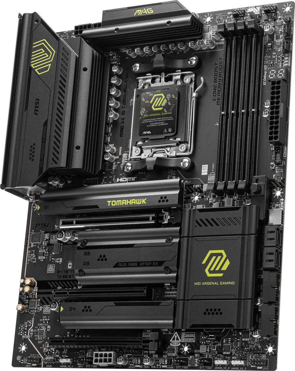 MSI MAG X870 TOMAHAWK WIFI-7 DDR5 HDMI DP PCIe 16X v5.0 AM5 ATX