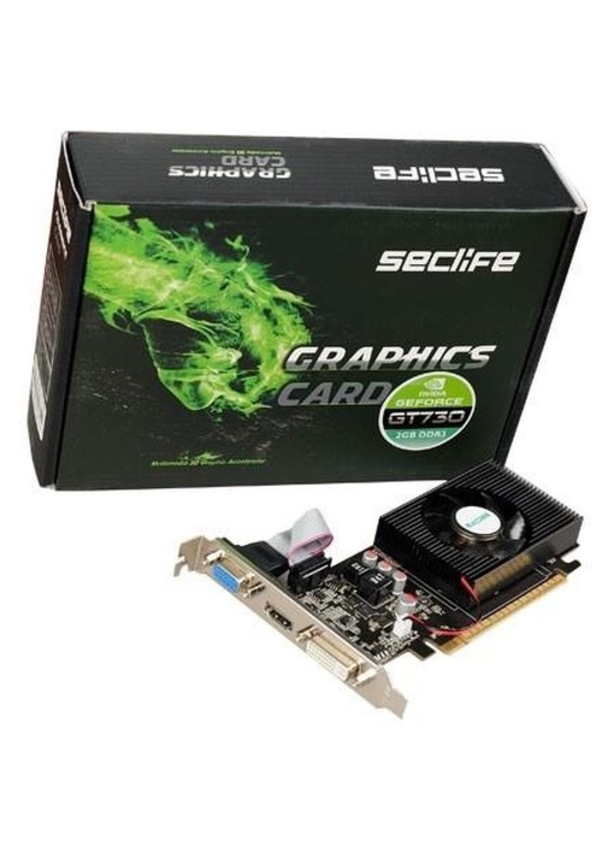 SecLife GT730 2GB DDR3 128bit HDMI DVI PCIe 16X v2.0 ikinci görünüm