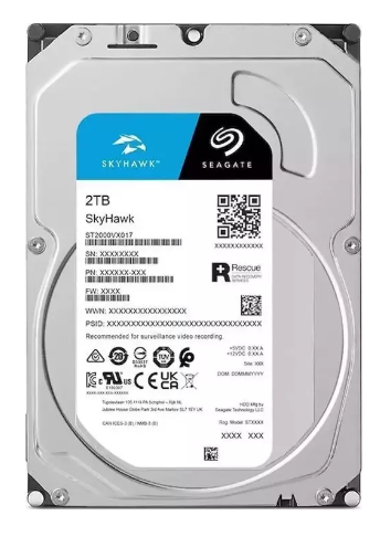 SEAGATE 3.5" 2TB SKYHAWK ST2000VX0170 5400 RPM 256MB SATA-3 Güvenlik Diski ikinci görünüm