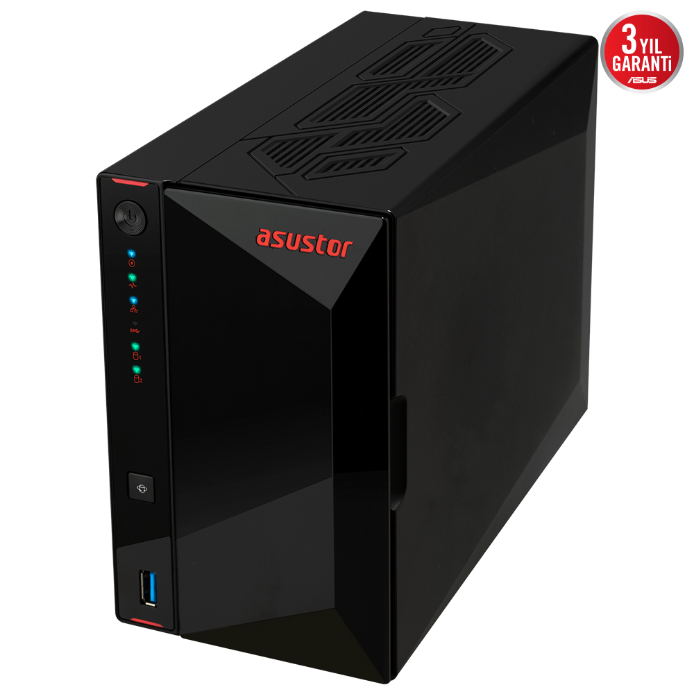 ASUSTOR AS5402T CELERON N5105 4 GB RAM- 2-diskli Nas Server (Disksiz)