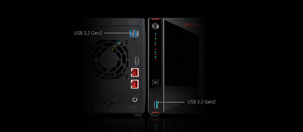 ASUSTOR AS5402T CELERON N5105 4 GB RAM- 2-diskli Nas Server (Disksiz)