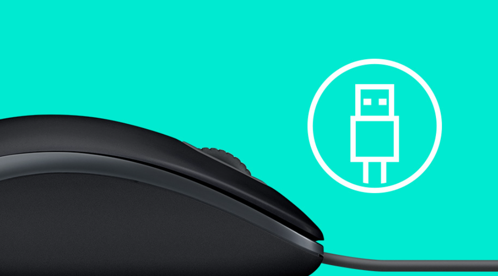 LOGITECH B110 Kablolu USB Sessiz Siyah Mouse (910-005508)