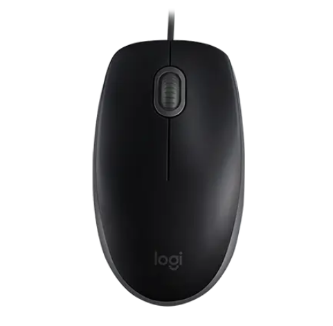 LOGITECH B110 Kablolu USB Sessiz Siyah Mouse (910-005508)