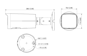 DAHUA 8MP HFW2841T-ZAS Motorize Bullet İp Kamera 80metre